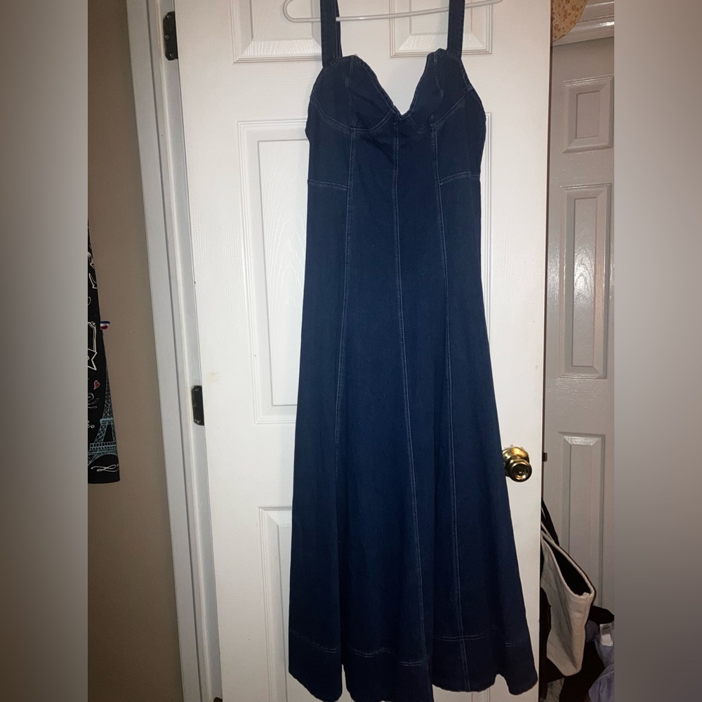 Fashion Nova Dark Blue Maxi Dress